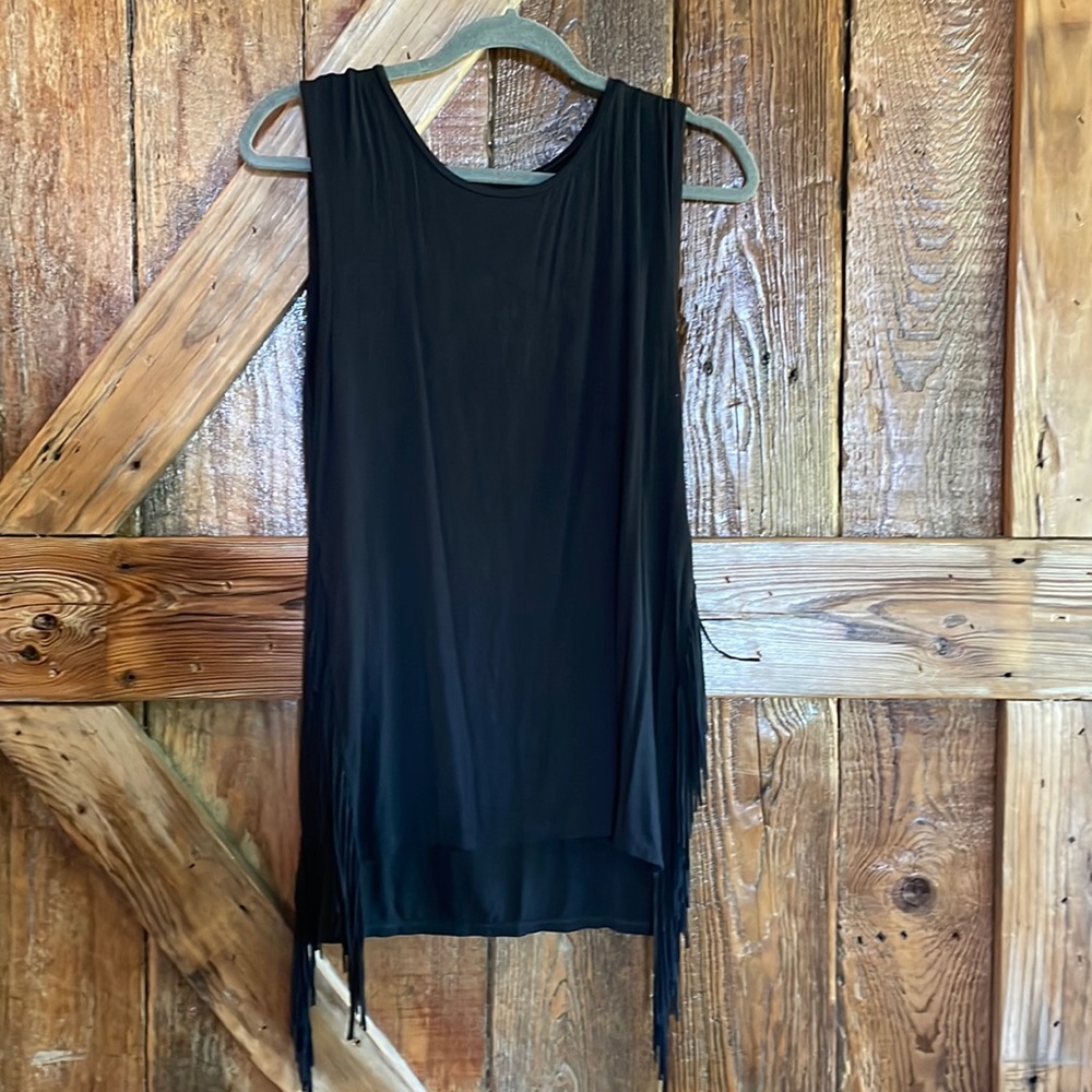 American Eagle Aero soft tank with fringe (small)